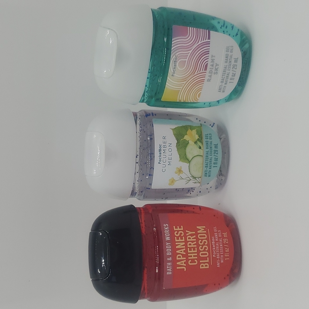 BN Anti-bacterial Hand Gel w/Natural Essential Oils 3 pk set B&BW